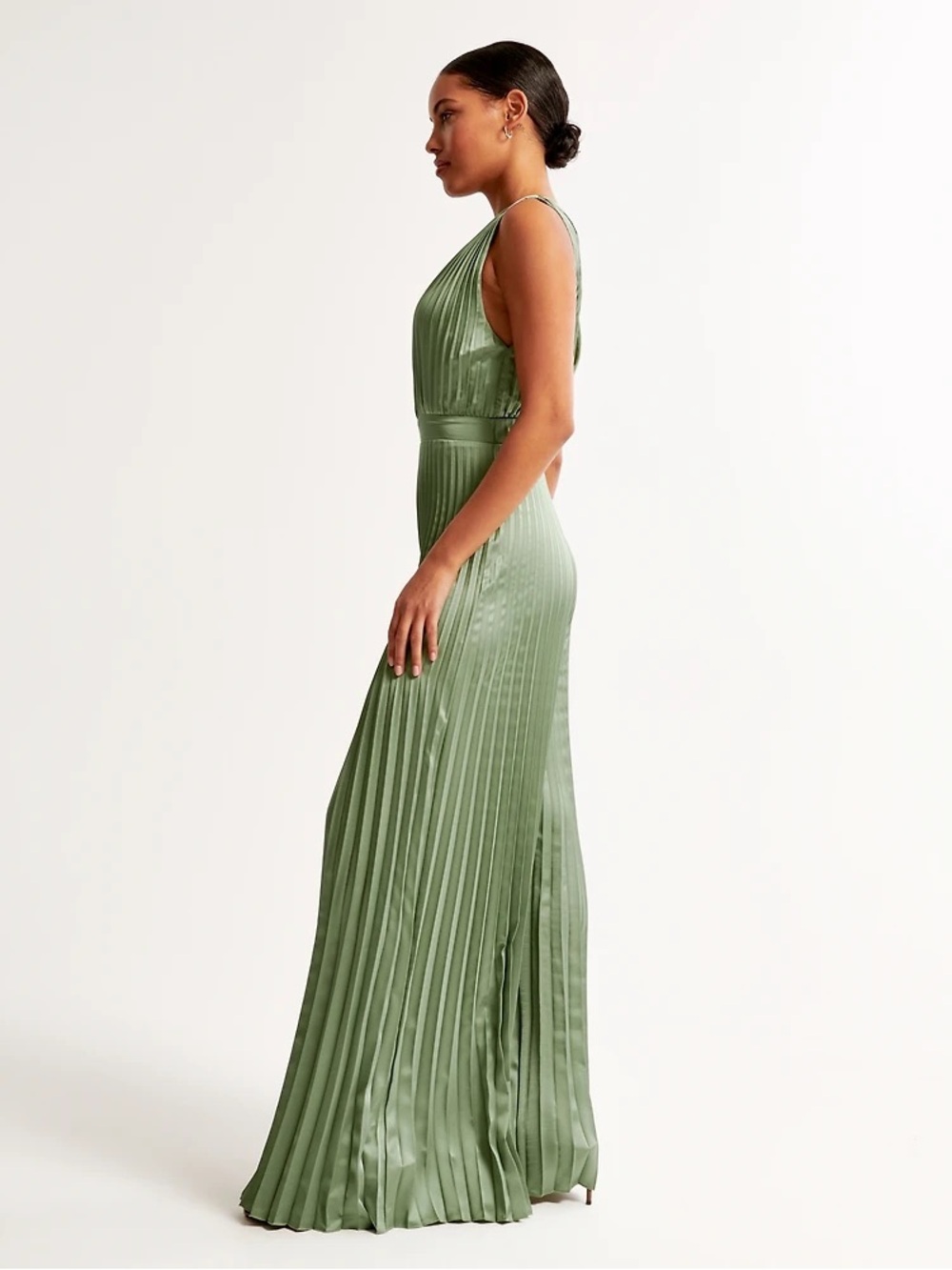 NWT Abercrombie & Fitch Giselle Pleated Jumpsuit - Picture 4 of 5